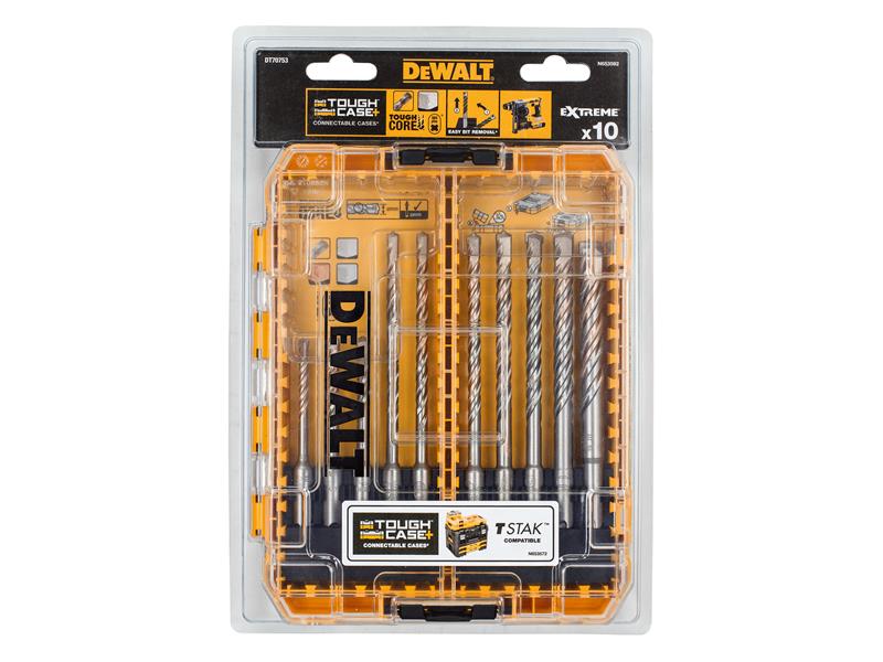 DEWALT SDS Plus Extreme 2® Drill Bit Set, 10 Piece DEWDT70753QZ