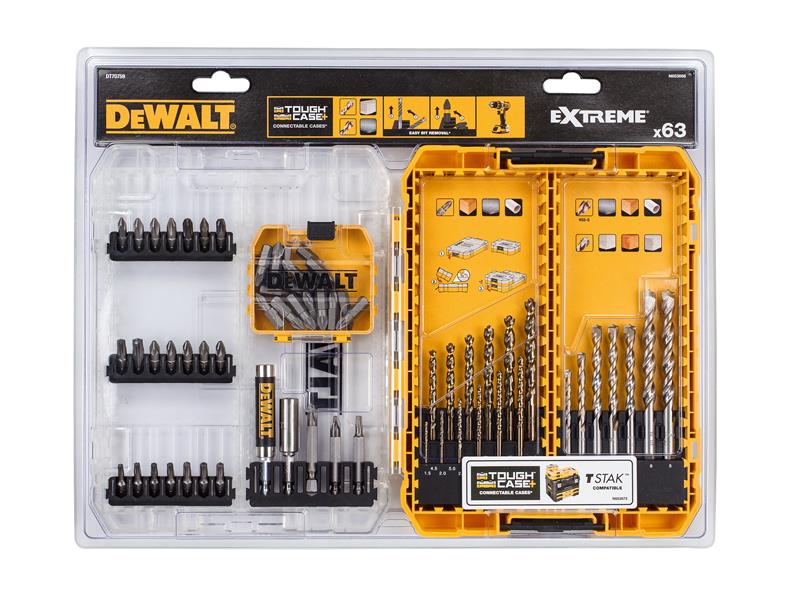 DEWALT DT70759 Mixed Drill & Bit Set, 63 Piece DEWDT70759QZ