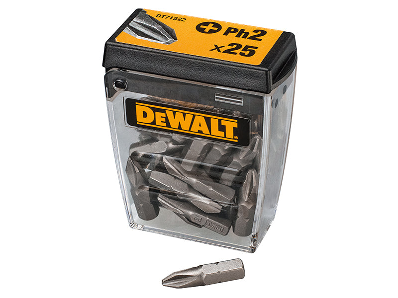 DEWALT PH2 25mm Standard Tic Tac Display 21 x Packs of 25 DEWDT71522QZ