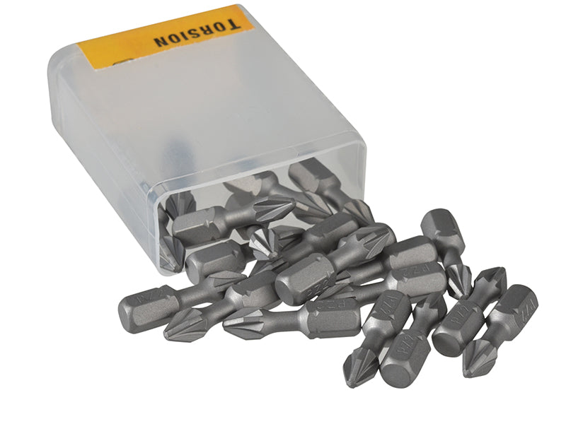 DEWALT DT7218 Torsion Bits PZ2 x 25mm (Pack 20) DEWDT7218QZ
