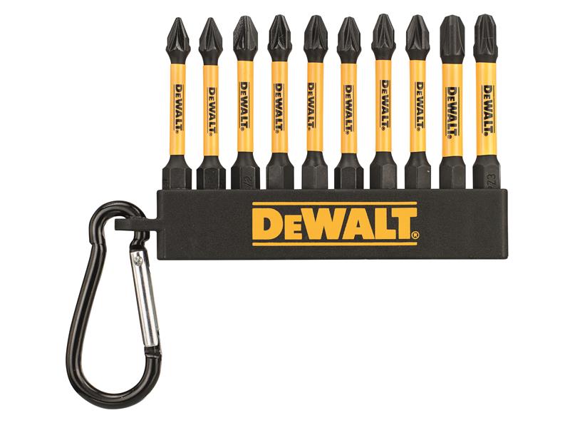 DEWALT DT7276QZ Pozi Bit Keyring 10 Piece (Jar of 50) DEWDT7276QZ
