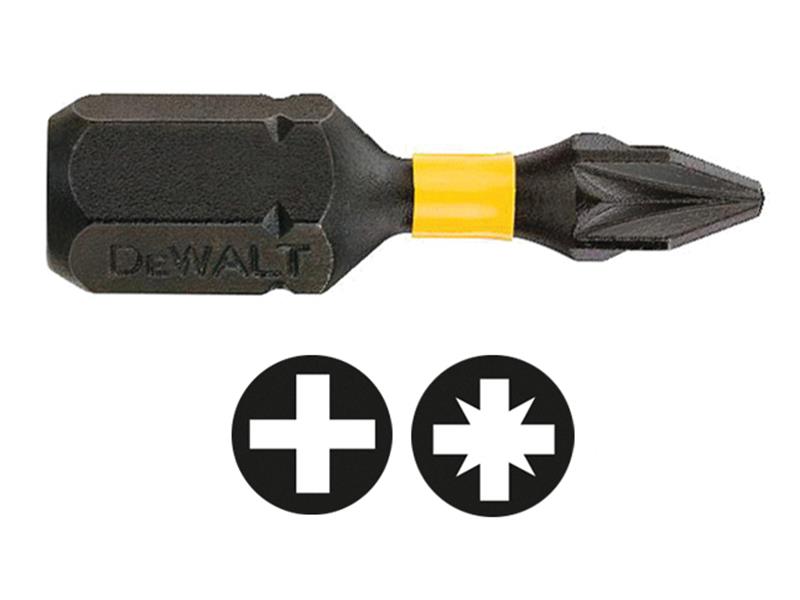 DEWALT Extreme Impact Torsion Bits PZ1 x 25mm (Pack 5) DEWDT7386TQZ