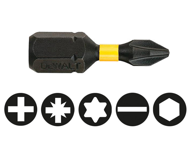 DEWALT Impact Torsion Bits PH1 x 25mm (Pack 5) DEWDT7993TQZ