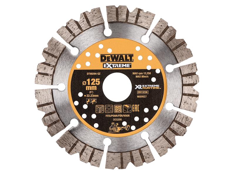 DEWALT DT90294 Extreme Diamond Cutting Blade 125 x 22.23mm DEWDT90294QZ