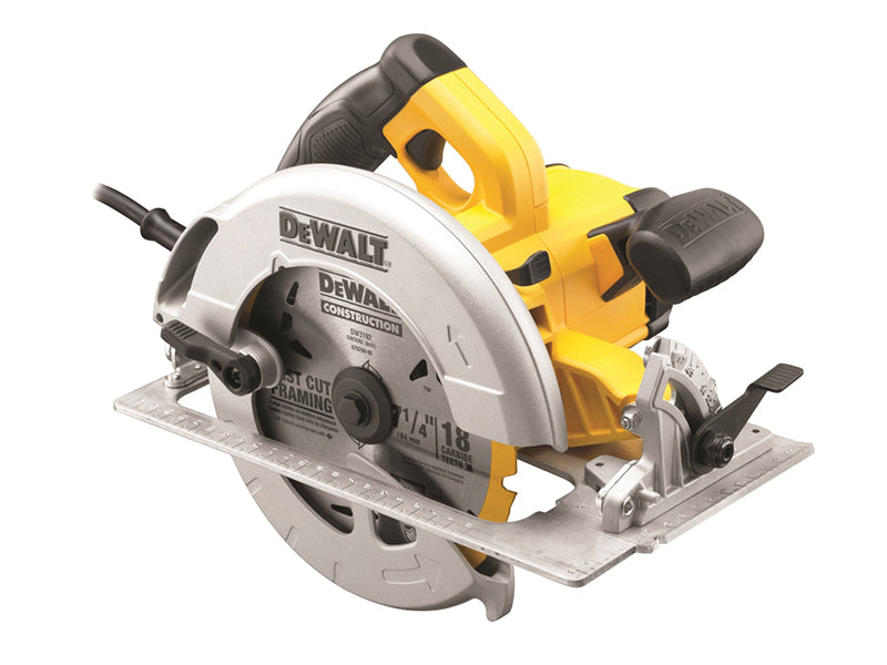 DEWALT DWE575KL Precision Circular Saw & Kitbox 190mm 1600W 110V DEWDWE575KL
