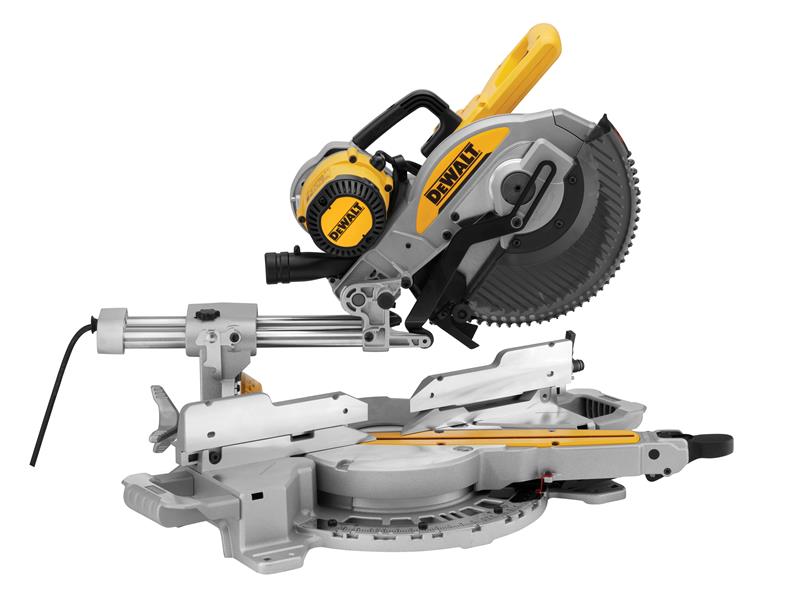 DEWALT DWS727 XPS Double Bevel Slide Mitre Saw 250mm 1675W 240V DEWDWS727