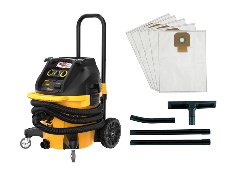 DEWALT DWV905M M-Class Construction Dust Extractor 38 litre 1400W 240V DEWDWV905M