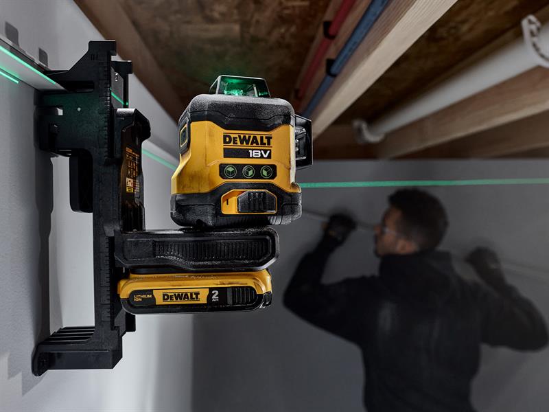 DEWALT DCLE34031D1 3 x 360° Multi Line Laser 18V 1 x 2.0Ah Li-ion DEWLE34031D1