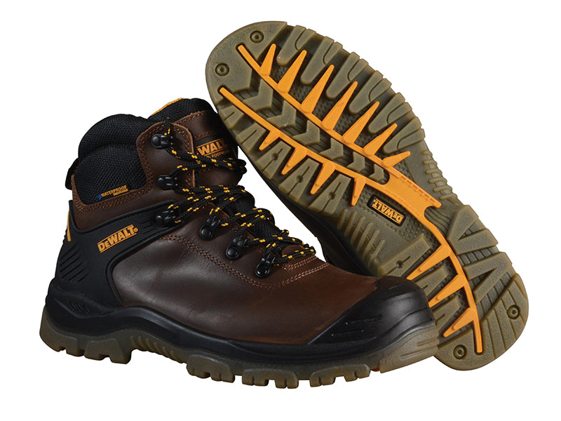 DEWALT Newark S3 Waterproof Safety Hiker Boots Brown UK 6 EUR 39 DEWNEWARBR6