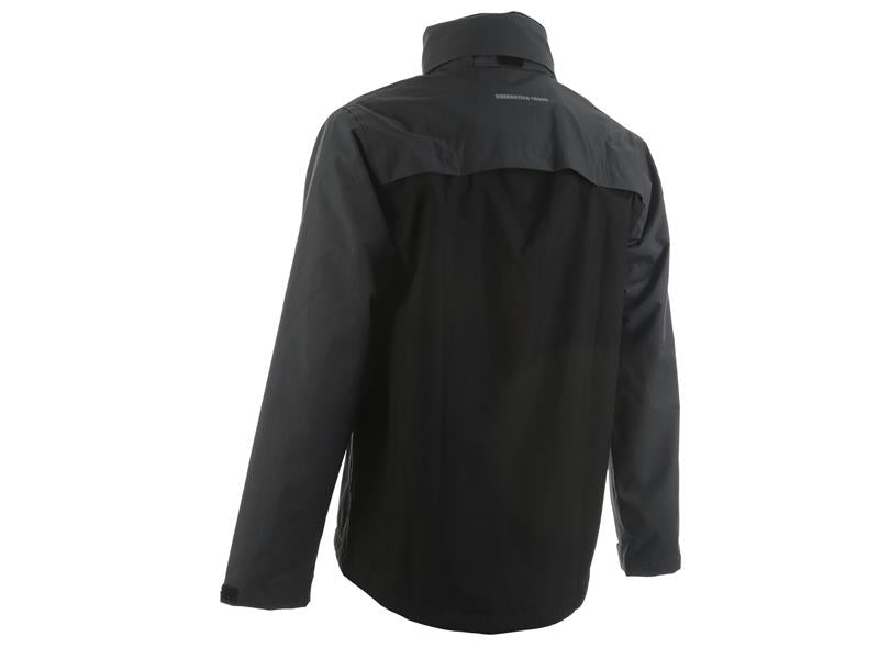DEWALT Storm Waterproof Jacket Grey/Black - M (42in) DEWSTORMM