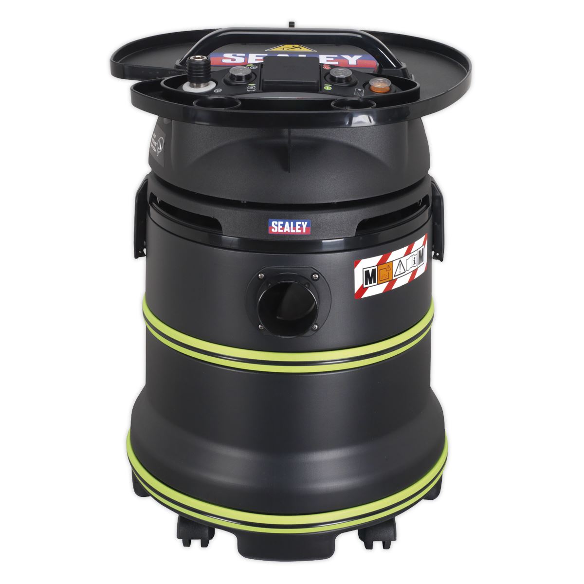 Sealey Vacuum Cleaner Industrial Dust-Free Wet/Dry 35L 1000W/230V Plastic Drum M-Class Self-Clean Filter DFS35M