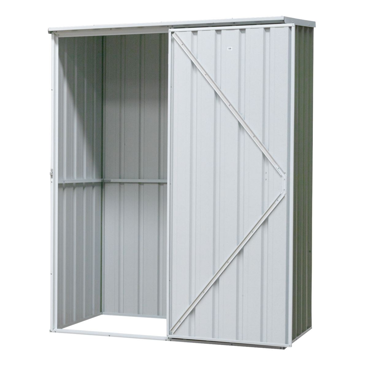Sealey Garden Outdoor Storage Shed 1.5 x 0.8 x 1.9m Pent Style Roof Green DG113