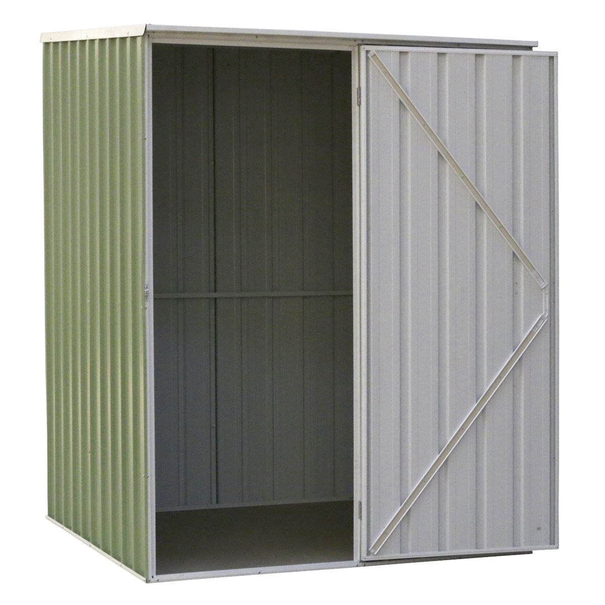 Sealey Metal Garden Outdoor Storage Shed 5FT x 5FT Pent Style Roof Green DG114