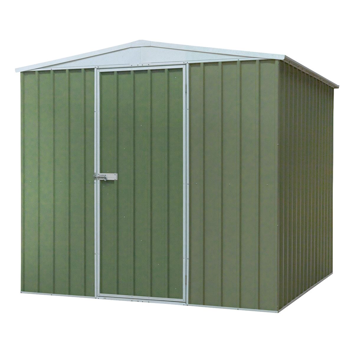 Sealey Garden Outdoor Storage Shed, 7.5FT x 7.5FT Apex Style Roof Green DG115