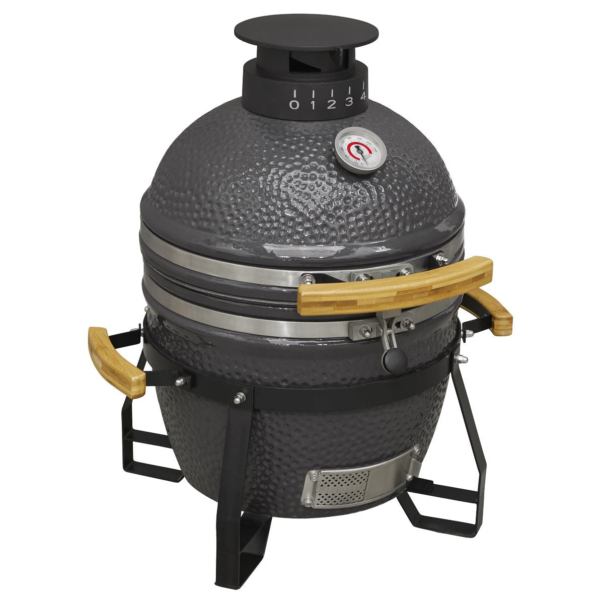 Dellonda Deluxe 16" 40cm Ceramic Kamado Style BBQ Grill Oven Smoker DG158