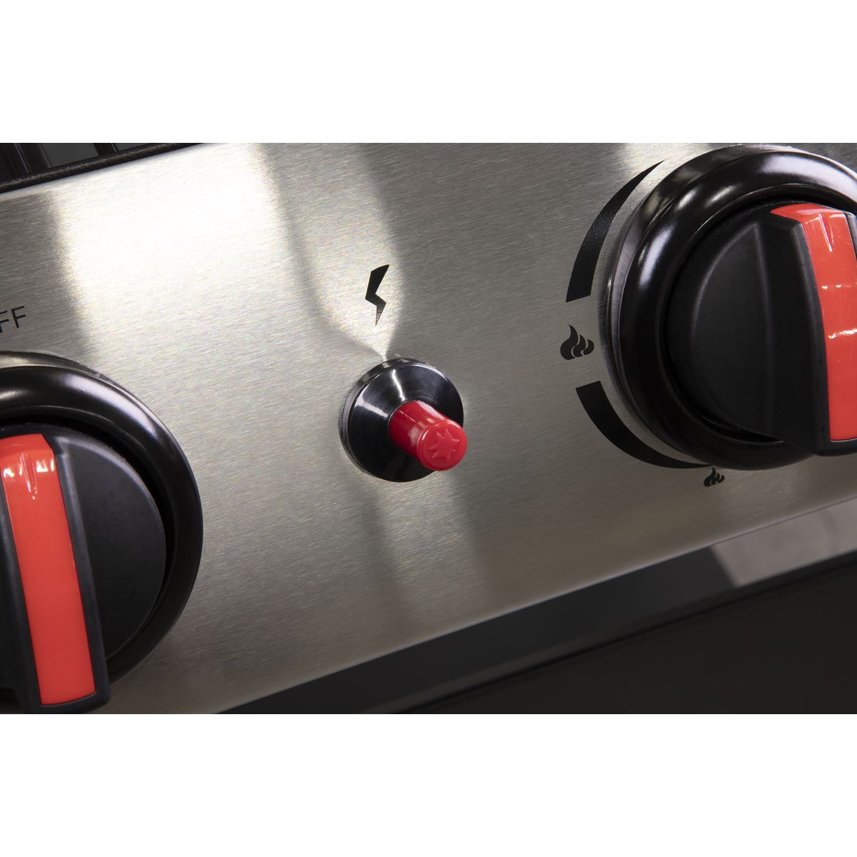 Sealey Dellonda 4 Burner Gas BBQ Grill Ignition Black Stainless Steel DG15