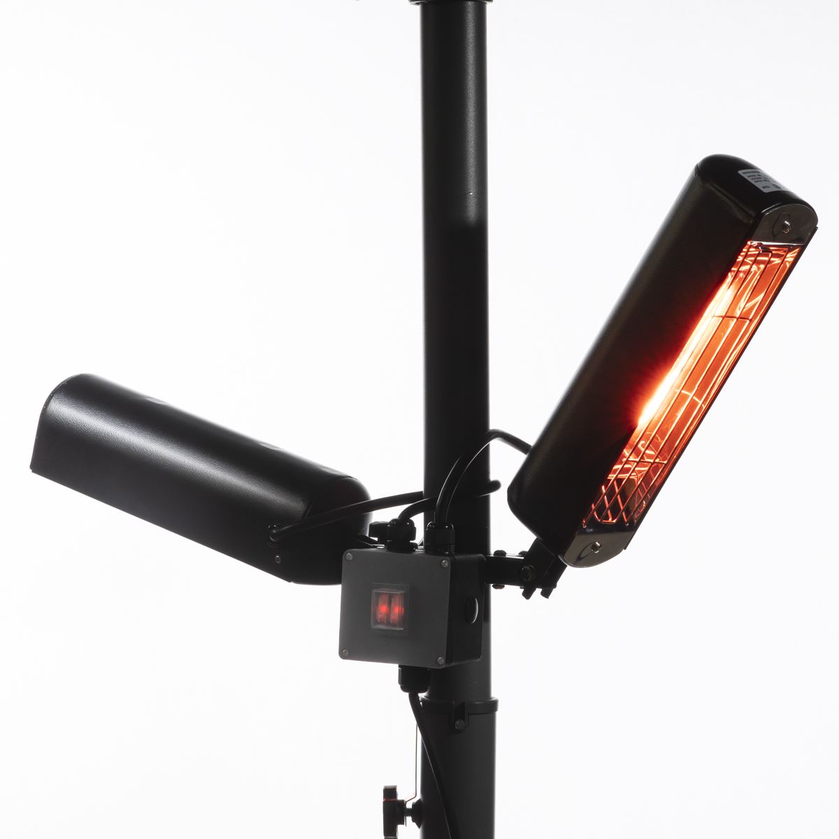 Dellonda Folding Parasol Gazebo Patio Outdoor Infrared Heater Two Panels DG176