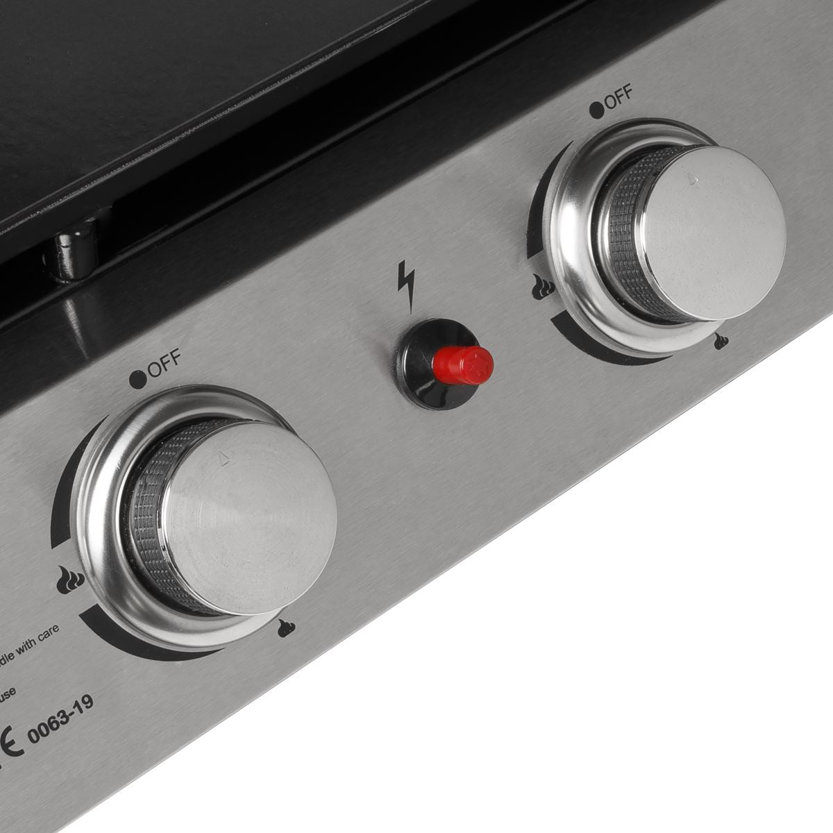 Dellonda 4 Burner Portable Gas Plancha 10kW BBQ Griddle Stainless Steel DG23