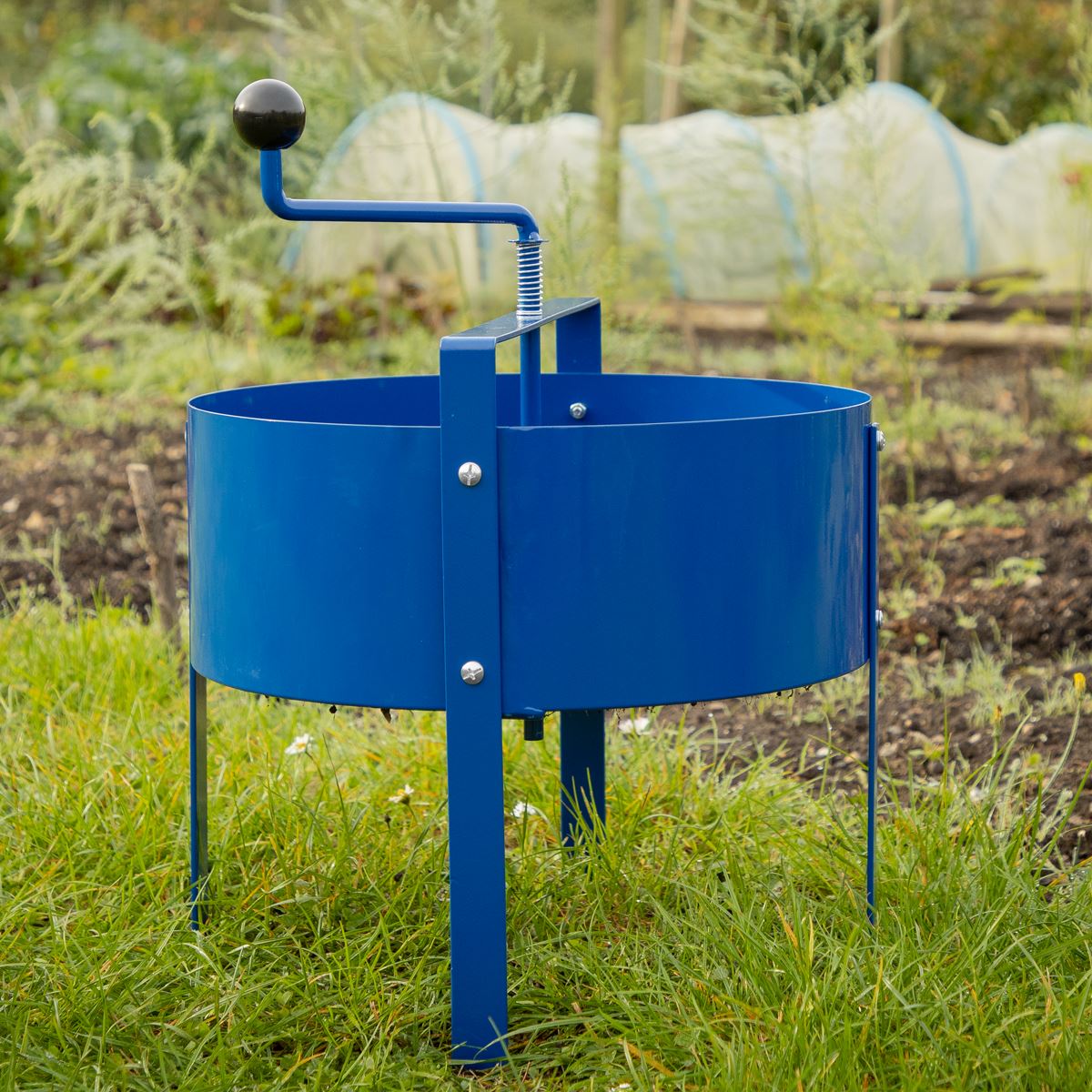 Dellonda Large Rotary Garden Sieve Soil Stones Compost Rocks 1.2mm Blue DG261