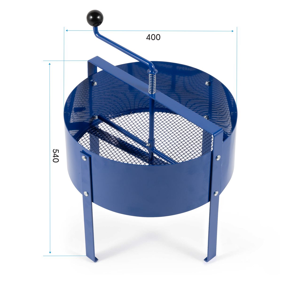Dellonda Large Rotary Garden Sieve Soil Stones Compost Rocks 1.2mm Blue DG261