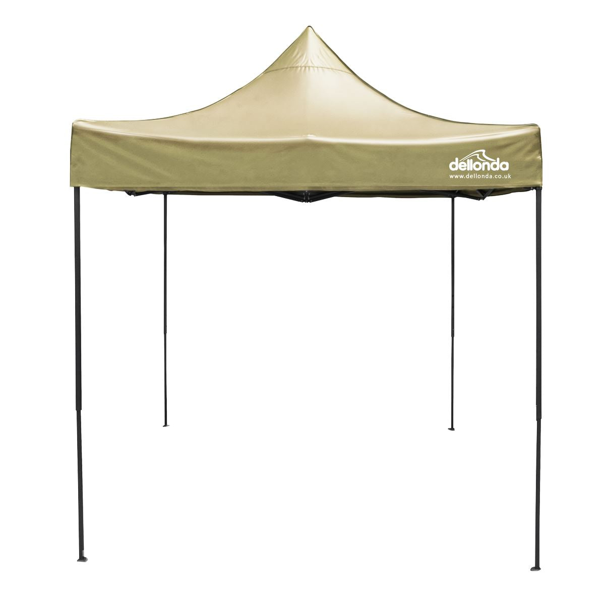 Sealey Dellonda 2x2m Pop-Up Gazebo Canopy with Water-Resistant Carry Bag, Stakes & Weight Bags - Beige DG303