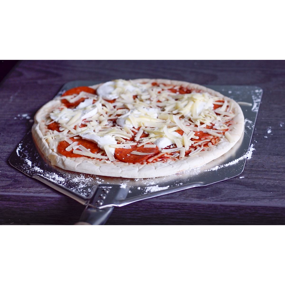Sealey Dellonda Stainless Steel Pizza paddle 11 x 15" & 5" Wooden Handle DG39