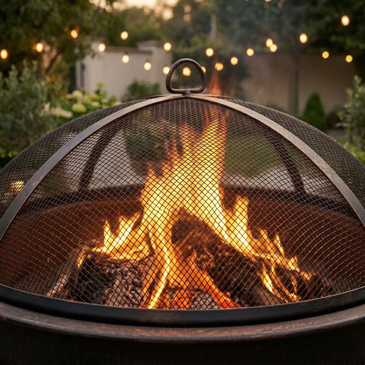 Sealey Dellonda 30" Deluxe 2-in-1 Outdoor Fire Pit & Coffee Table Antique Bronze Effect DG42