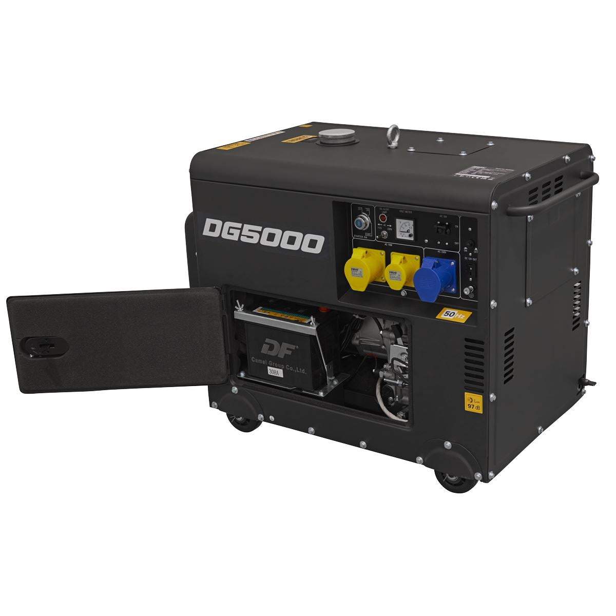 Sealey Diesel Generator 4 Stroke Engine 5000W 110/230V DG5000