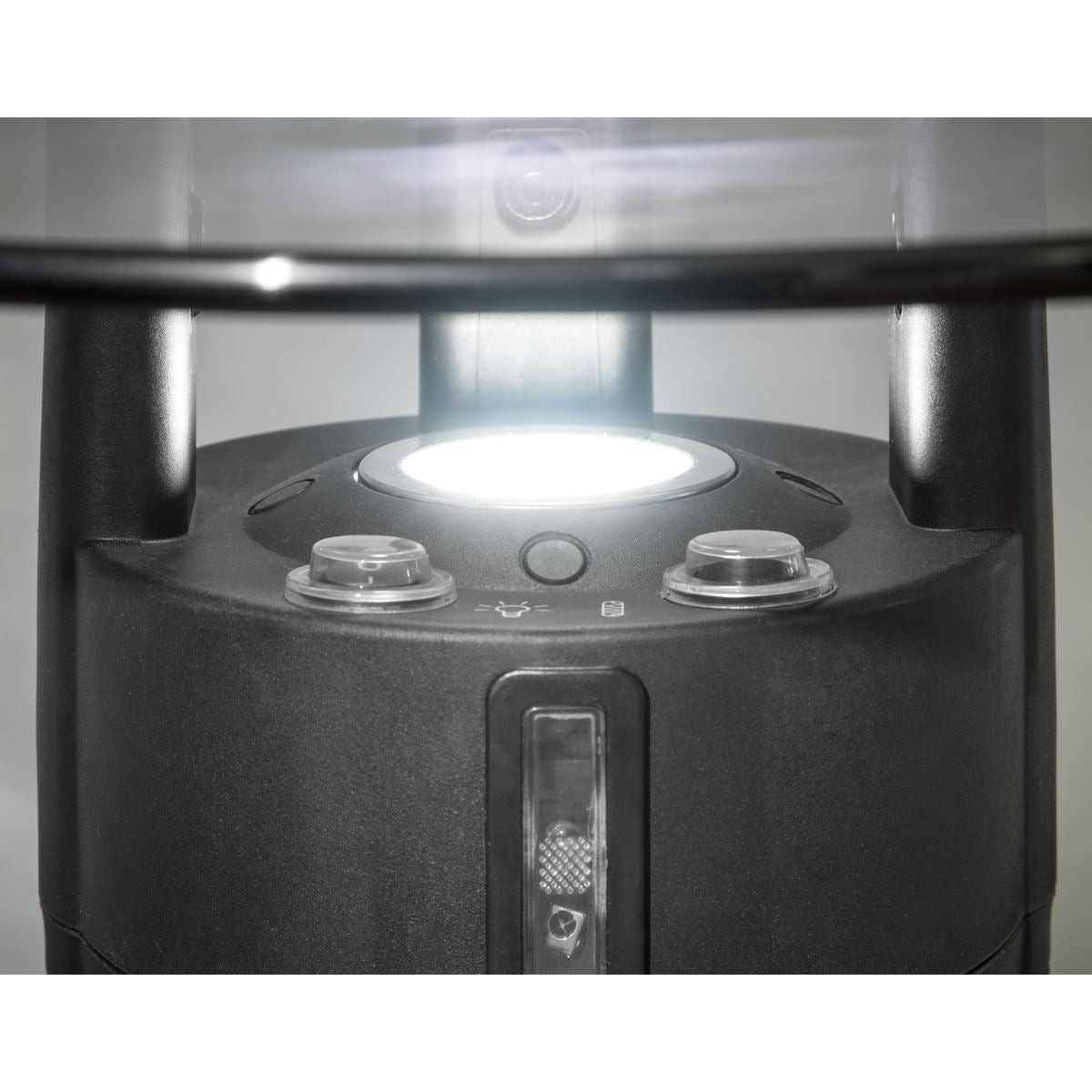 Sealey Dellonda Bistro Table with 1200W Heater, 65cm, Black/Stainless Steel DG62