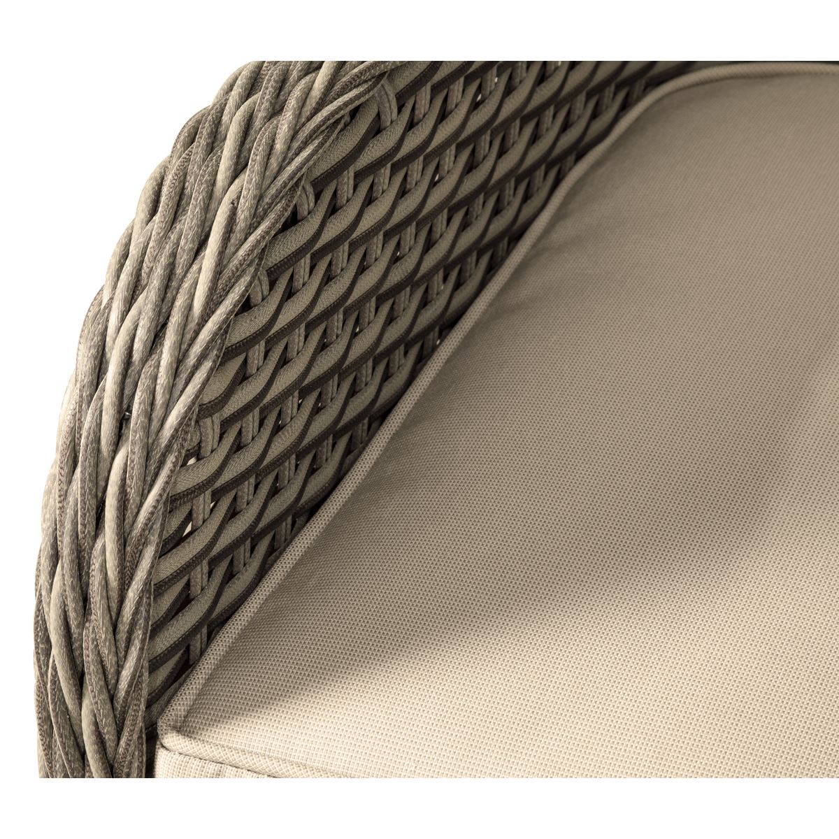 Dellonda Chester Rattan Wicker Outdoor Lounge 2-Seater Sofa Cushions Brown DG70
