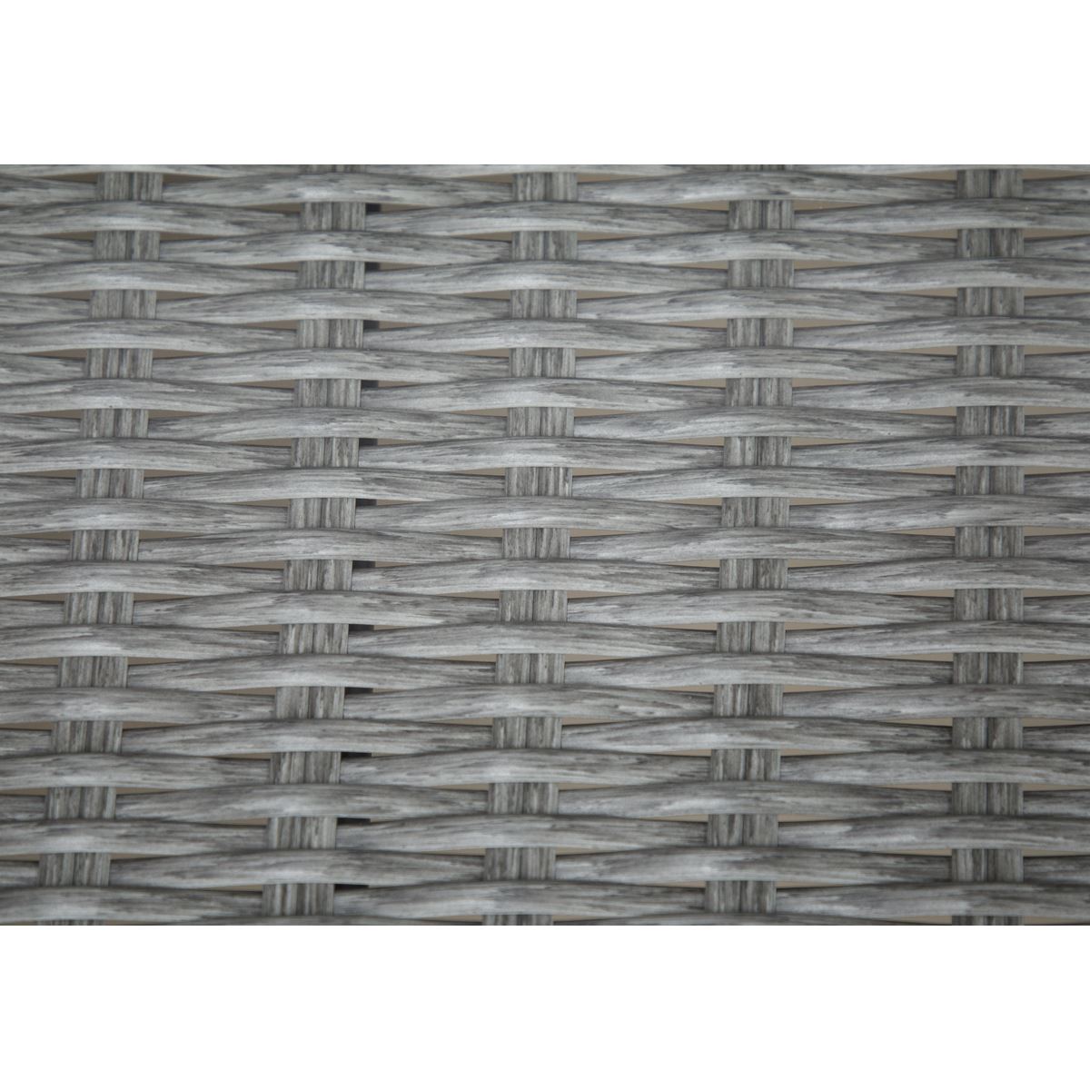 Dellonda Buxton Rattan Wicker Outdoor Dining Table Tempered Glass Grey DG78