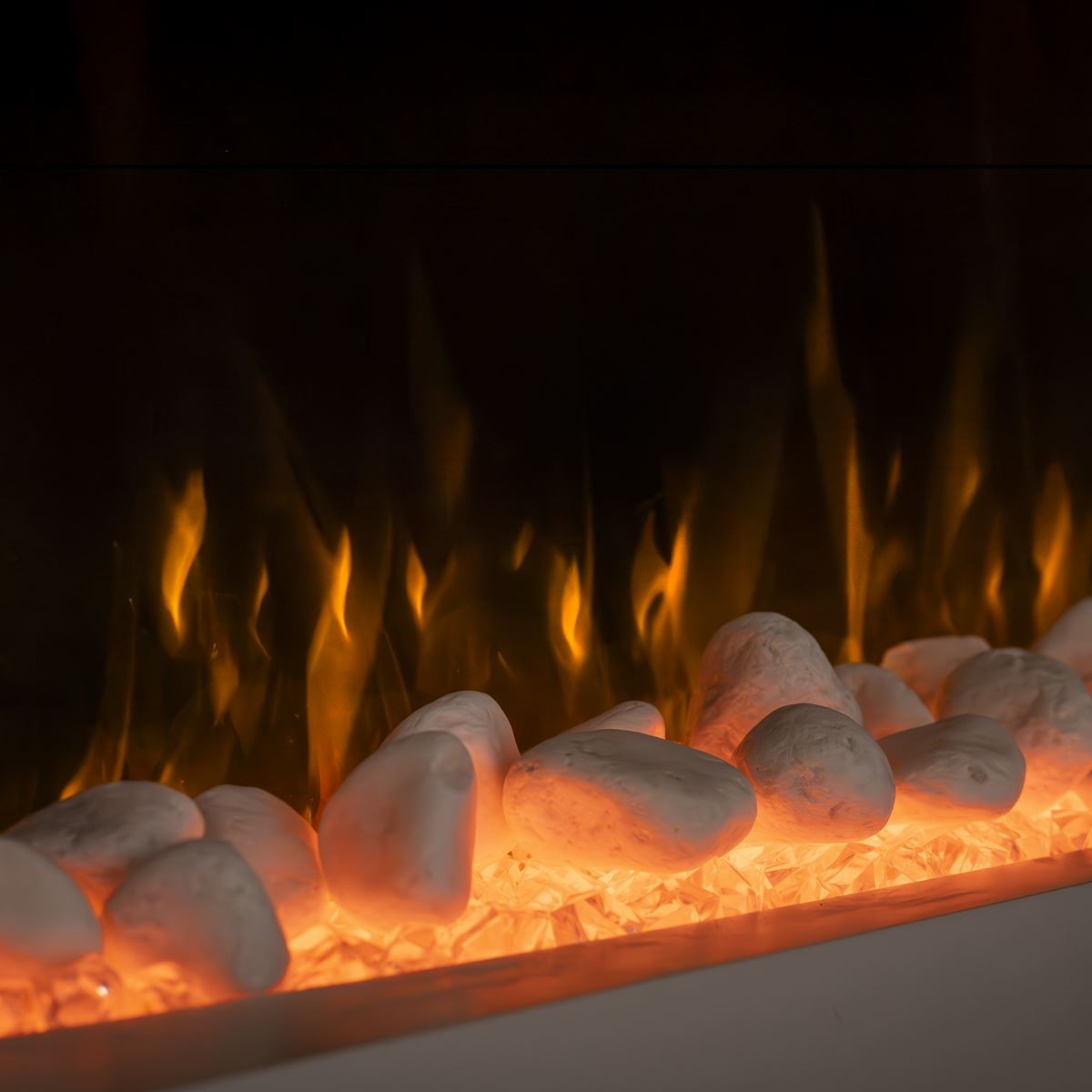 Sealey Baridi 46" Electric Fireplace Wall Mounting 1000W 2000W LED White DH113