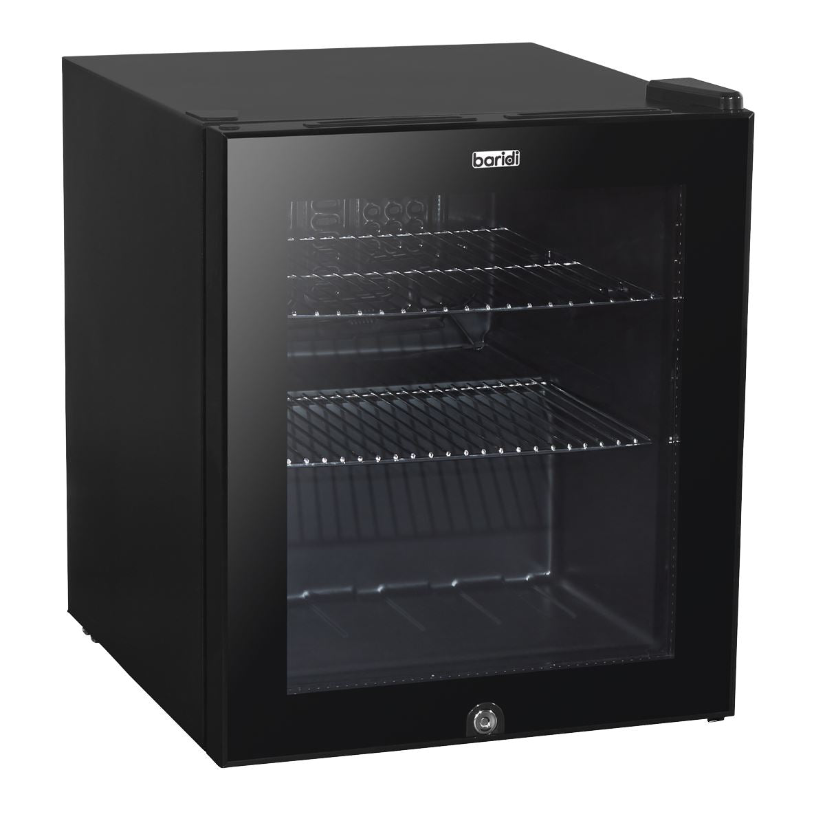 Sealey Baridi 50L Table Top Beer Drinks Mini Fridge Light And Black Glass DH12