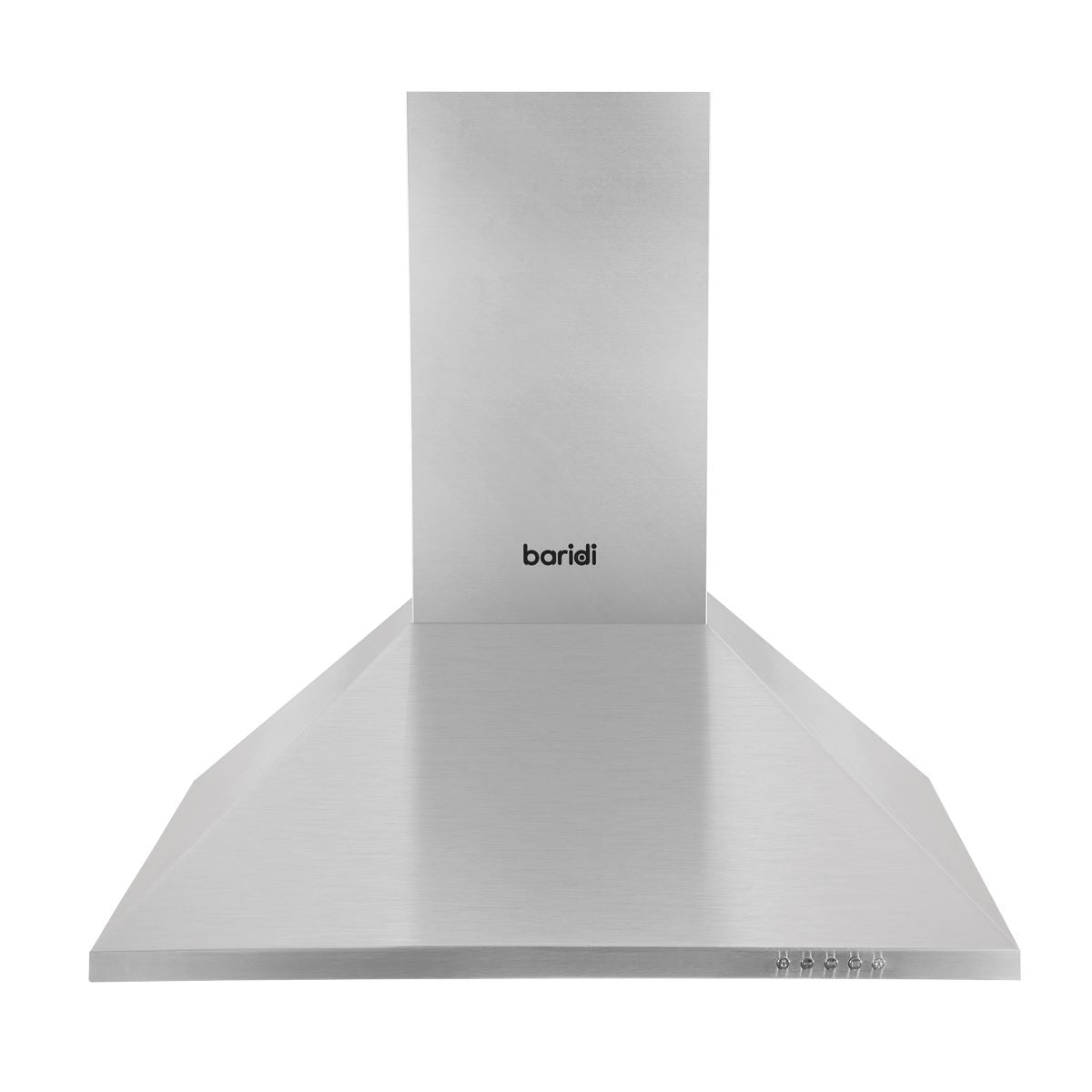 Baridi 60cm Chimney Style Cooker Hood with Carbon Filters Stainless Steel DH126
