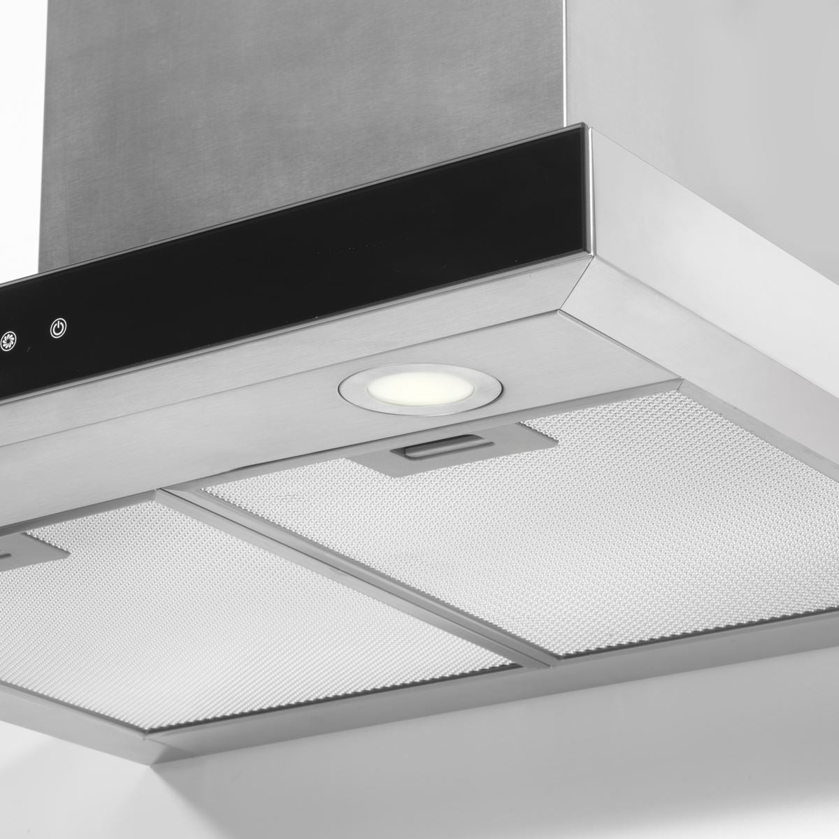 Baridi 60cm T Shape Chimney Cooker Hood Carbon Filters Stainless Steel DH130