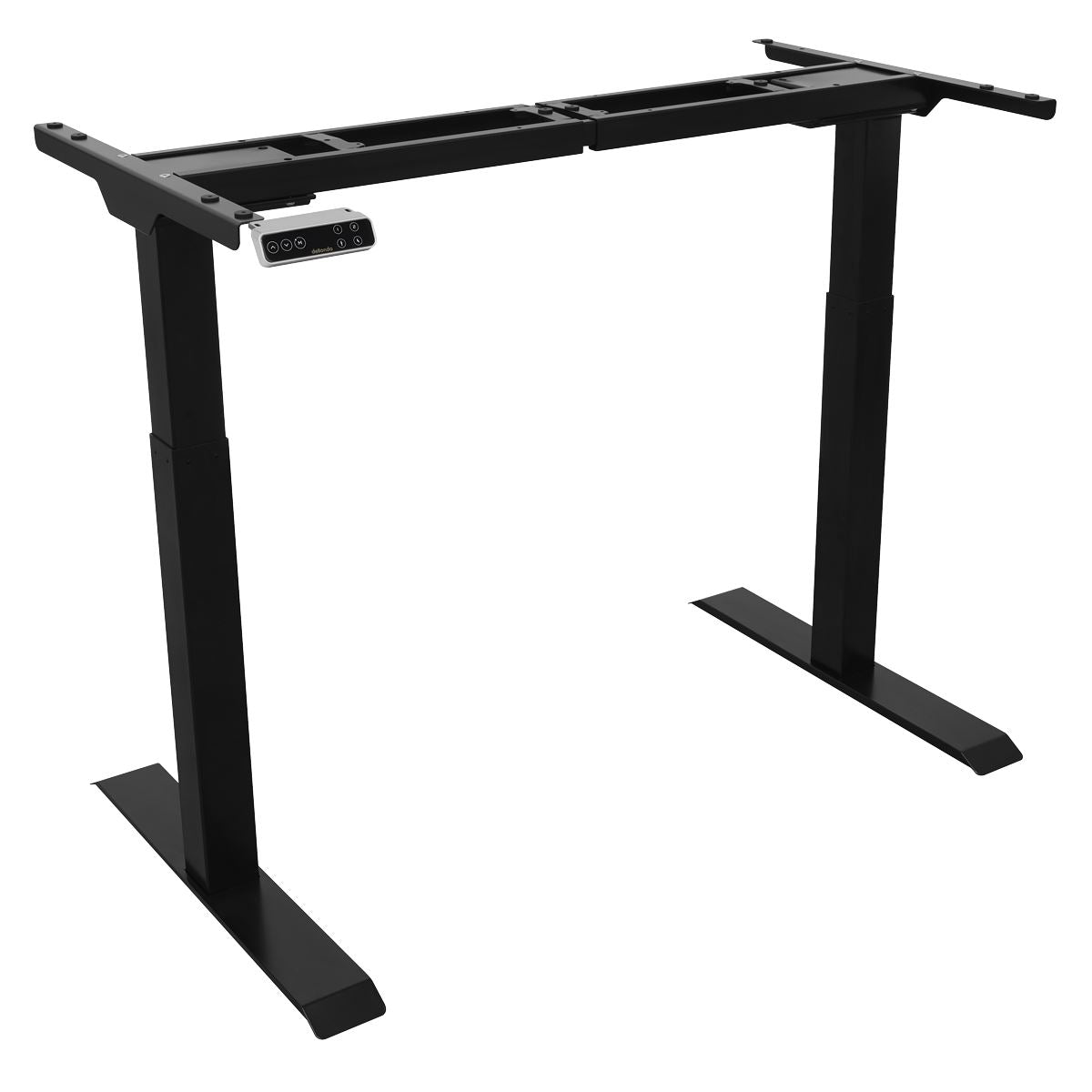 Dellonda Black Electric Adjustable Desk Frame Digital Controls Heavy Duty DH16