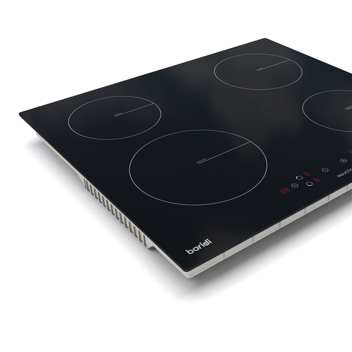 Sealey Baridi 60cm Built-In Induction Hob with 4 Cooking Zones, 2800W, Boost Function, 9 Power Levels, Touch Control, Timer, supplied with 13A Plug DH177