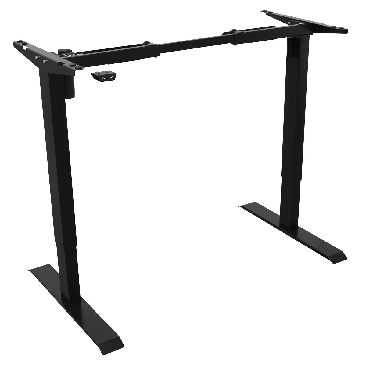 Dellonda Black Single Motor Adjustable Desk Frame 70kg Capacity DH17