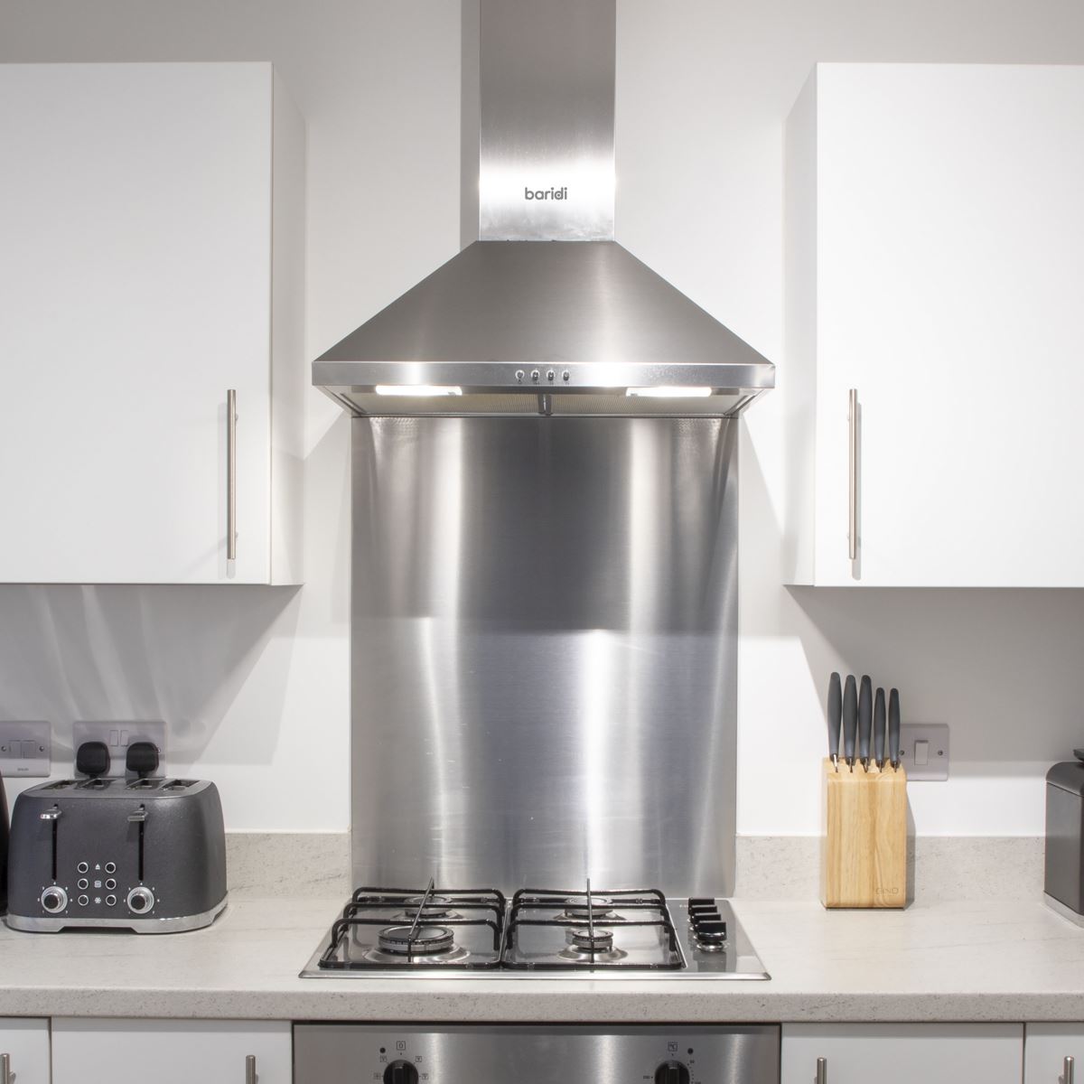 Baridi 60cm Splashback Cooker Hoods Extractor Fans Range Hoods Stainless DH193