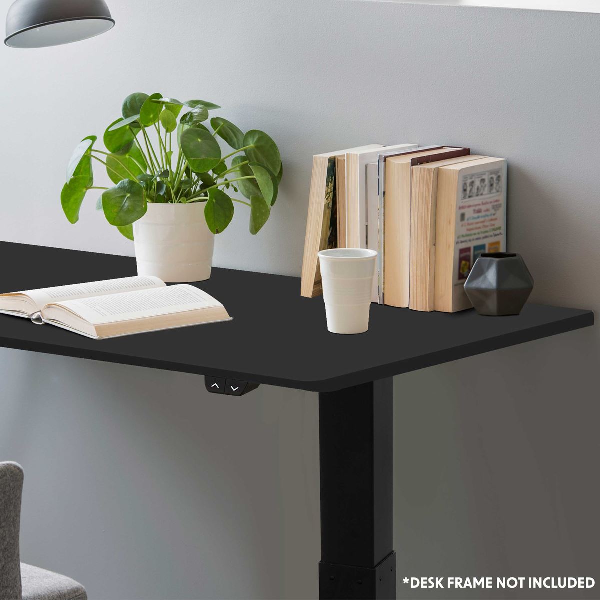 Dellonda Black Rectangular Desktop 1400 x 700mm 1" Thickness DH21