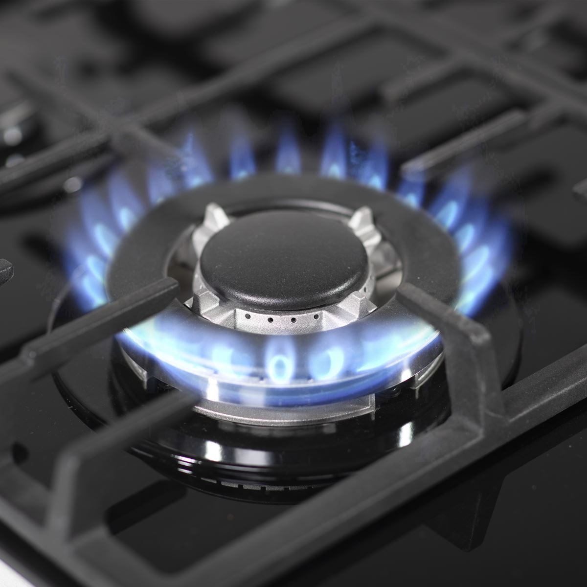 Baridi Gas Hob with 4 Cooking Zones 60cm Black High Performance Burners DH226