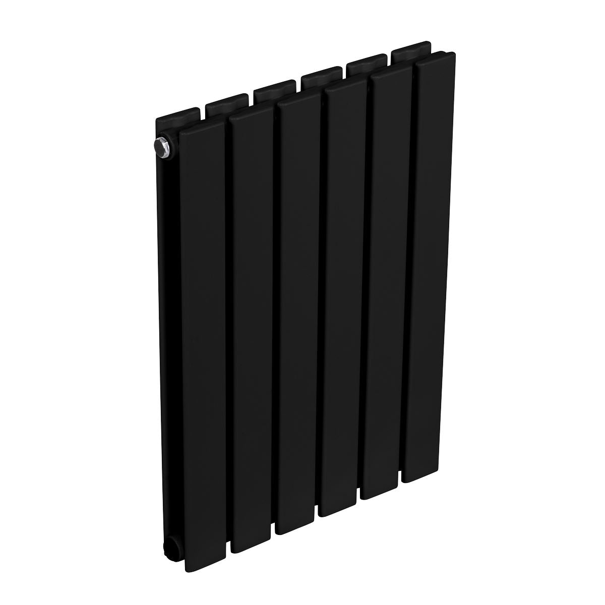 Baridi Horizontal Radiator Contemporary Double Flat Panel 600x420mm Black DH343