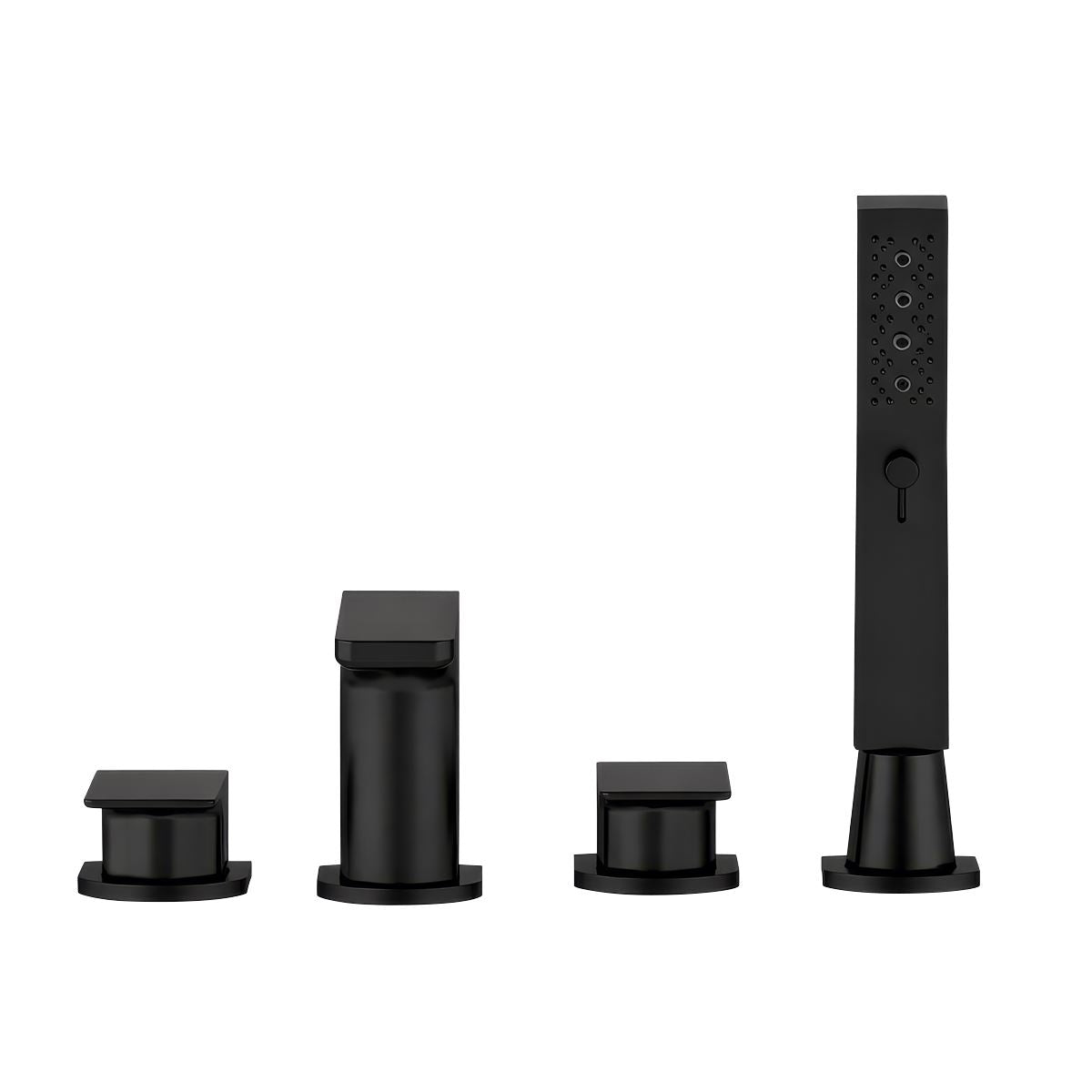 Sealey Baridi Bath Mixer Tap with Shower Matt Black Deck-Mounted DH399