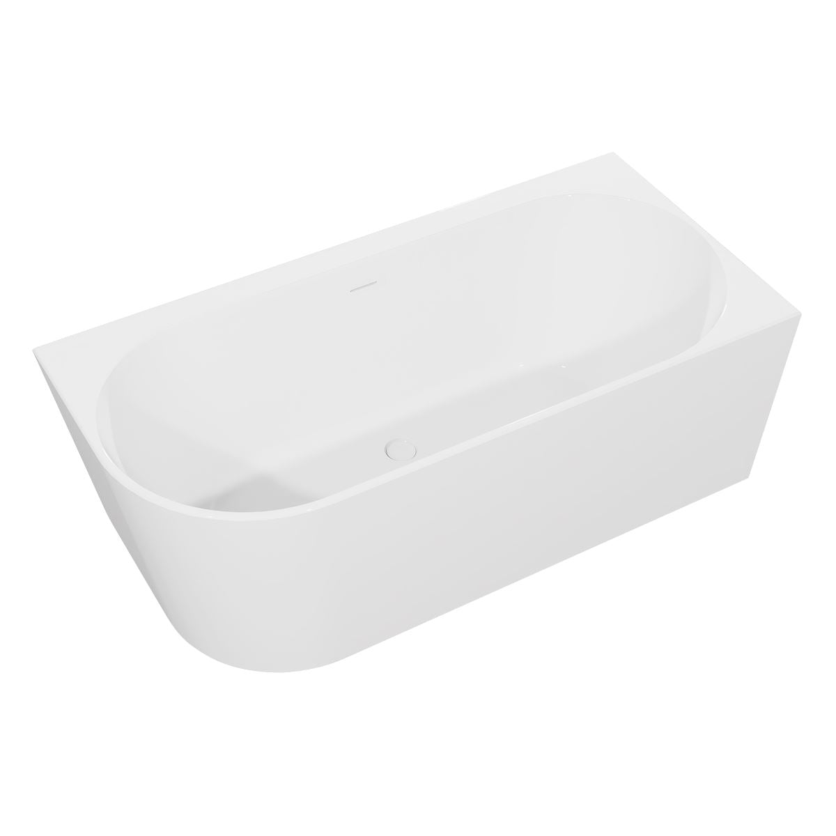 Sealey Baridi Right-Hand Corner Slim Rim Bath with Overflow System 160cm � Gloss White DH427