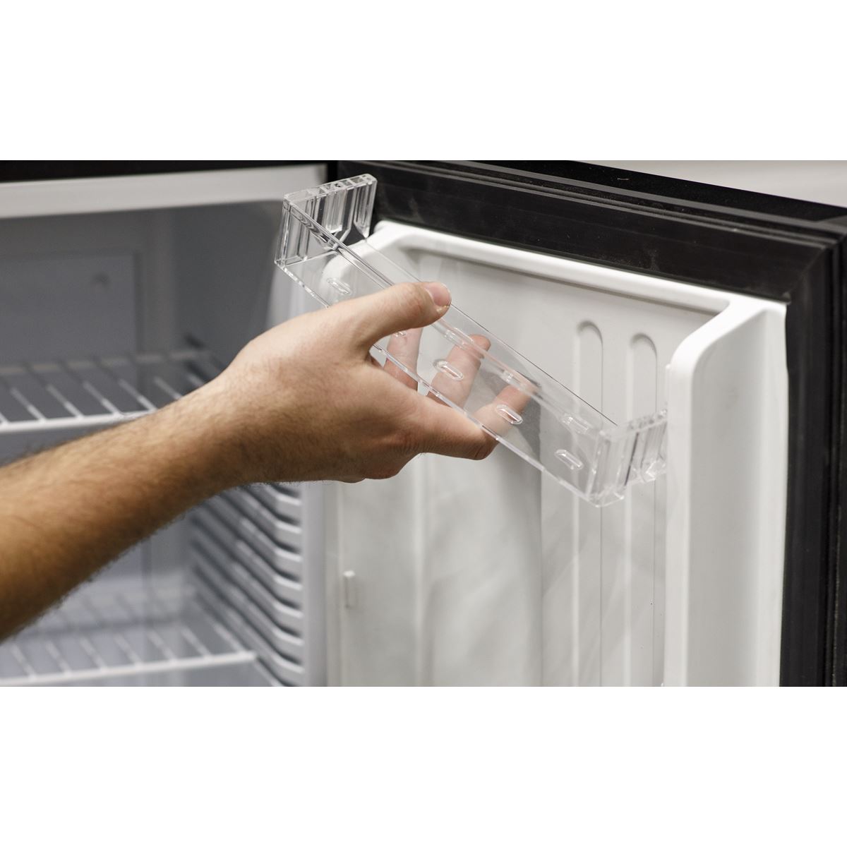 Baridi 35L Ultra Quiet Drinks Wine Mini Cooler Fridge with LED Light Black DH58