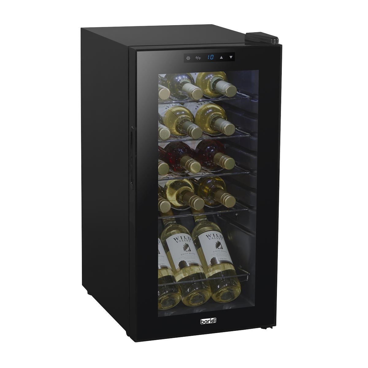 Baridi 15 Bottle Wine Fridge Digital Touch Screen & LED Light, Black DH5 DH5