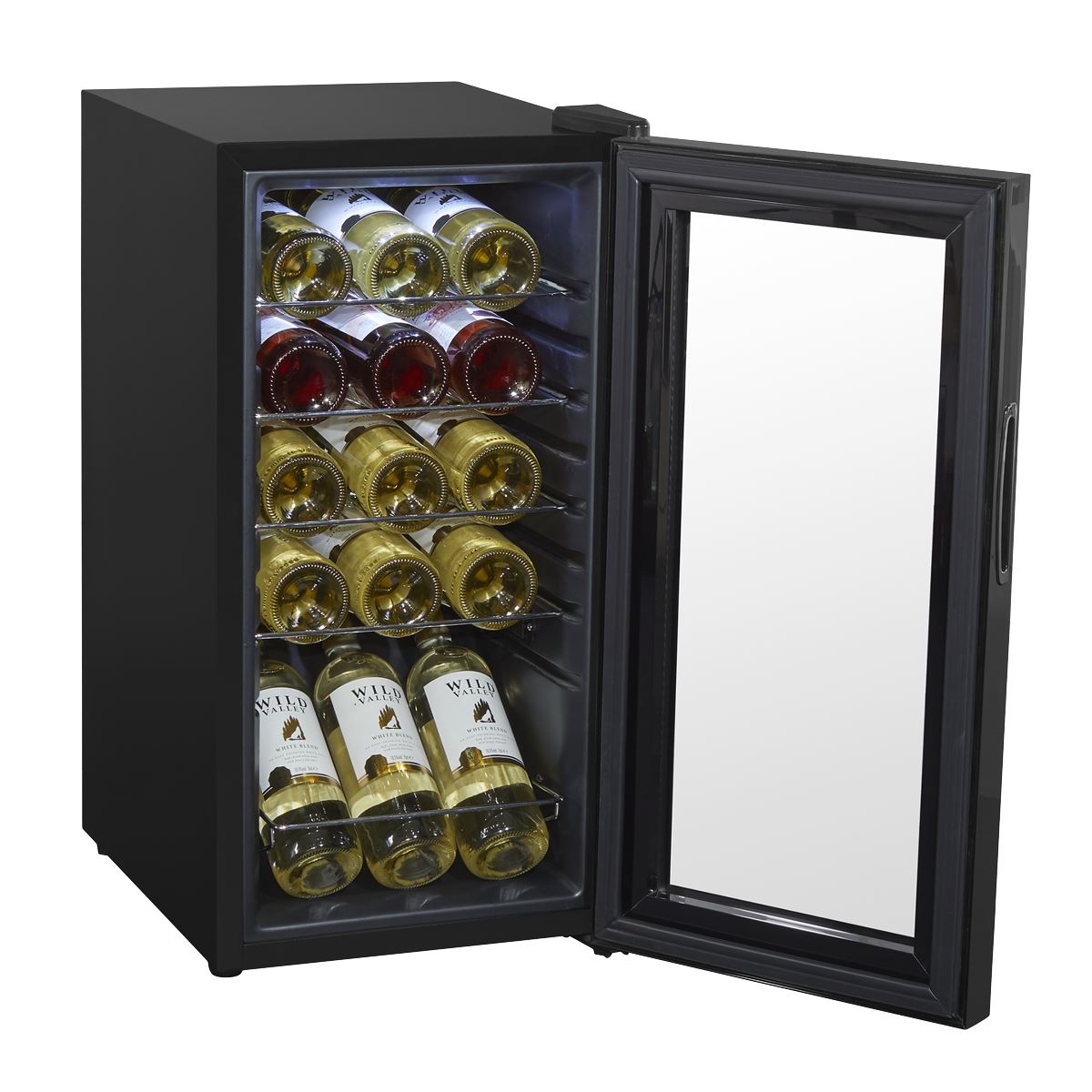 Baridi 15 Bottle Wine Fridge Digital Touch Screen & LED Light, Black DH5 DH5