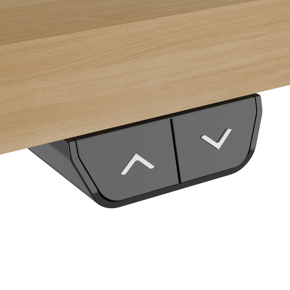 Dellonda Oak Electric Adjustable Office Standing Desk Quiet 1200 x 600mm DH66