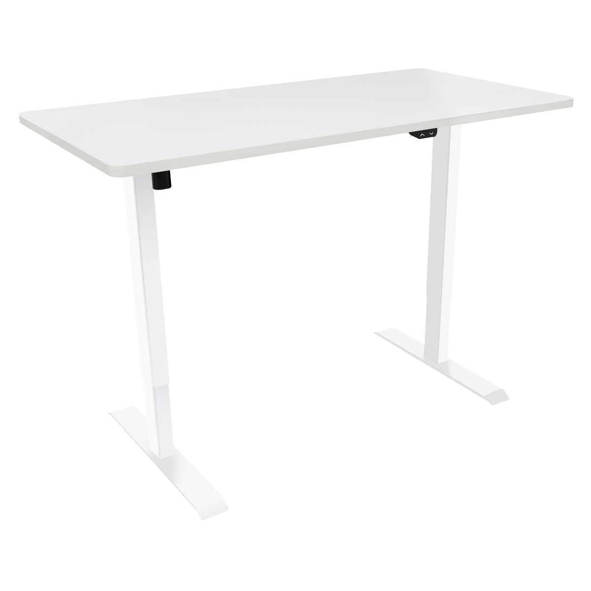 Sealey Dellonda Single Motor Ultra-Quiet Adjustable-Height Electric Sit/Stand Desk - White Desktop DH67