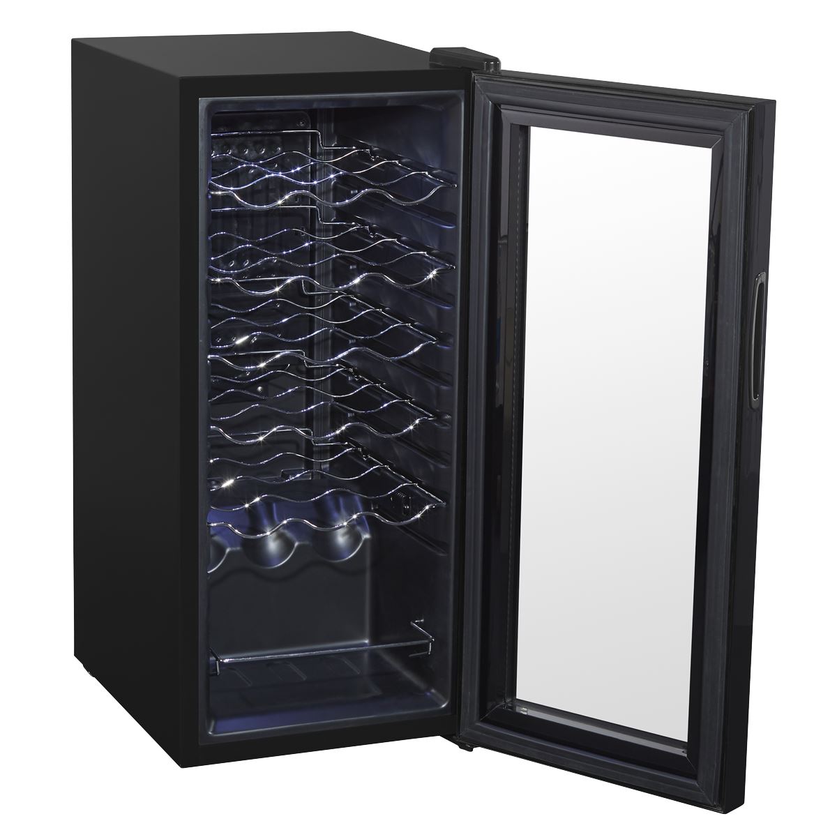 Baridi 18 Bottle Wine Fridge with Digital Touch Screen LED Light Black DH6 DH6
